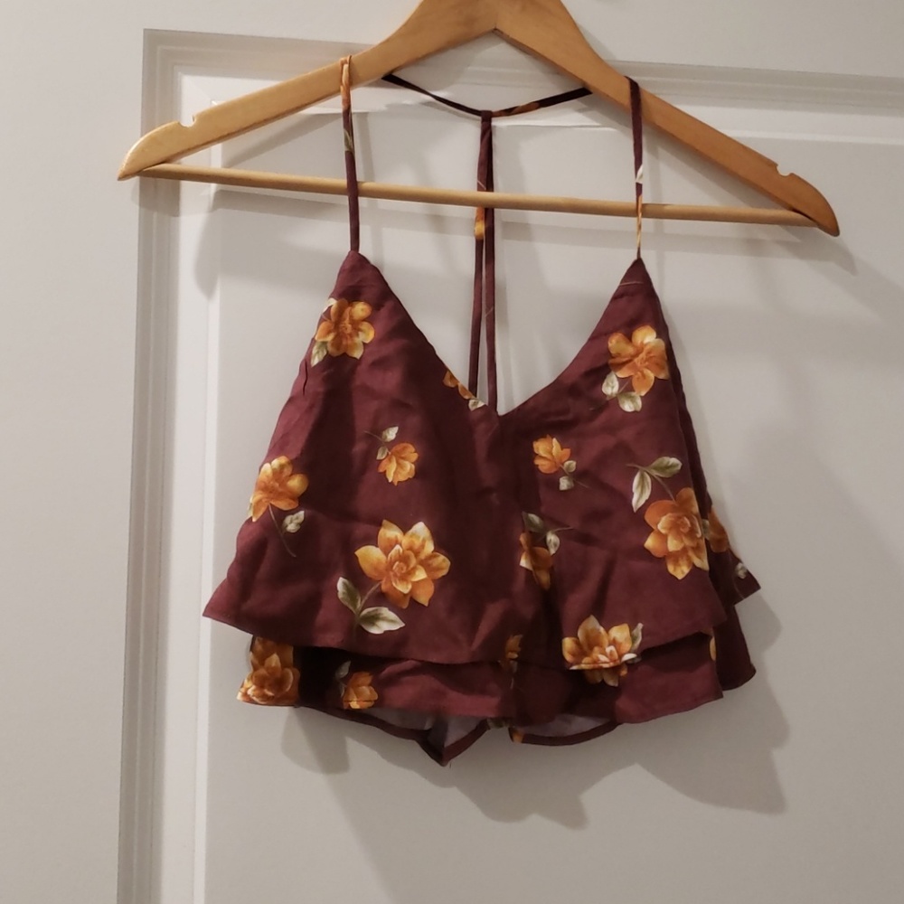 Forever 21 Floral Crop Top